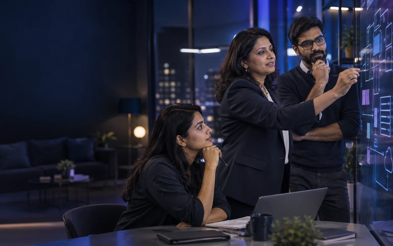 Technology leaders collaborating around a digital product architecture